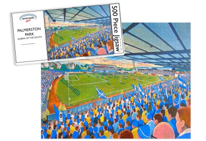 Palmerston Park Stadium Art Jigsaw Puzzle - Queen of the South FC